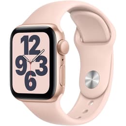 Apple Watch Series SE 1 (2020) GPS 44 mm - Alumiini Kulta - Sport band Pinkki