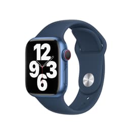 Apple Watch Series 7 (2021) GPS + Cellular 41 mm - Alumiini Sininen - Sport band Sininen