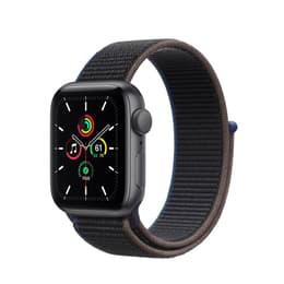 Apple Watch Series SE 1 (2020) GPS 44 mm - Alumiini Tähtiharmaa - Sport loop Musta