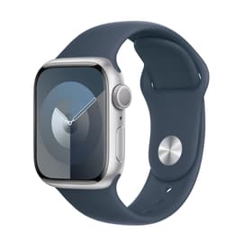 Apple Watch Series 9 (2023) GPS + Cellular 41 mm - Alumiini Hopea - Sport band Sininen