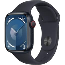 Apple Watch Series 9 (2023) GPS 45 mm - Alumiini Keskiyö - Sport band Musta