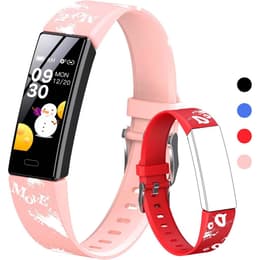 Kellot No Brand Cardio GPS Male female Fitness tracker Message Notifications Monitoring IP68 - Red and Pink - Punainen/Vaaleanpunainen (pinkki)