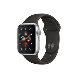 Apple Watch Series 5 (2019) GPS + Cellular 44 mm - Alumiini Hopea - Sport band Musta