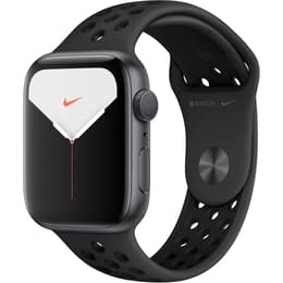 Apple Watch Series 5 (2019) GPS + Cellular 44 mm - Alumiini Tähtiharmaa - Nike Sport band Musta