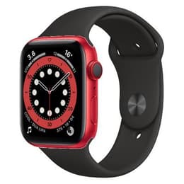 Apple Watch Series 6 (2020) GPS + Cellular 44 mm - Alumiini Punainen - Sport band Musta