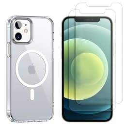 Kuori iPhone 12 Mini ja 2 suojakalvo - TPU - Läpinäkyvä