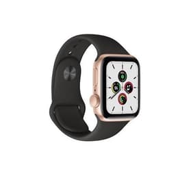 Apple Watch Series SE 1 (2020) GPS 44 mm - Alumiini Kulta - Sport band Musta