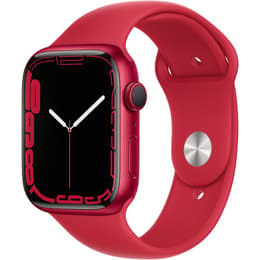 Apple Watch Series 7 (2021) GPS 45 mm - Alumiini Punainen - Sport band Punainen