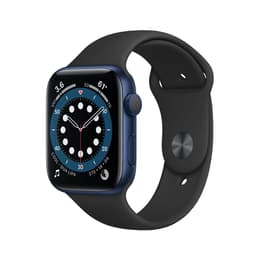 Apple Watch Series 6 (2020) GPS 40 mm - Alumiini Sininen - Sport band Musta