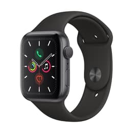 Apple Watch Series 5 (2019) GPS + Cellular 44 mm - Alumiini Tähtiharmaa - Sport band Musta