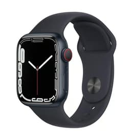 Apple Watch Series 7 (2021) GPS + Cellular 45 mm - Alumiini Keskiyö - Sport band Midnight