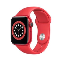 Apple Watch Series 6 (2020) GPS + Cellular 44 mm - Alumiini Punainen - Sport band Punainen