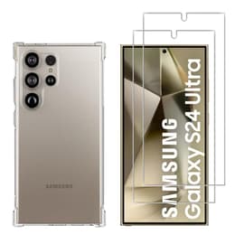 Kuori Samsung Galaxy S24 ULTRA ja 2 suojakalvo - TPU - Läpinäkyvä