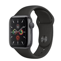 Apple Watch Series 5 (2019) GPS + Cellular 40 mm - Alumiini Tähtiharmaa - Sport band Musta