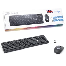 Simpletek Näppäimistö QWERTY Englanti Langaton M&K INGLESE UK Kit Mouse and Keyboard