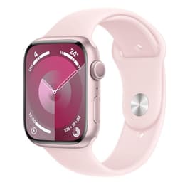 Apple Watch Series 9 (2023) GPS + Cellular 45 mm - Alumiini Pinkki - Sport band Pinkki